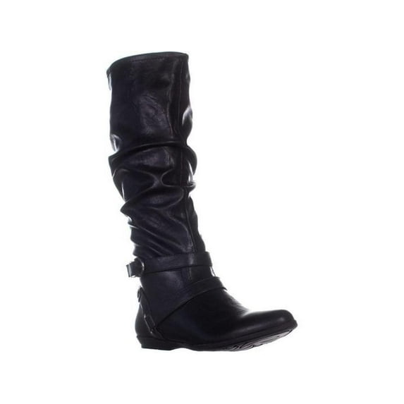 Cliffs By White Mountain Women's Fairfield Almond Toe Mid Calf Riding Boots Gray Size 8.5 M