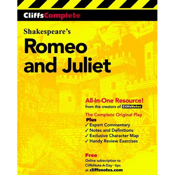 Pre-Owned Cliffs Complete CliffsComplete Shakespeare's Romeo and Juliet, (Paperback)