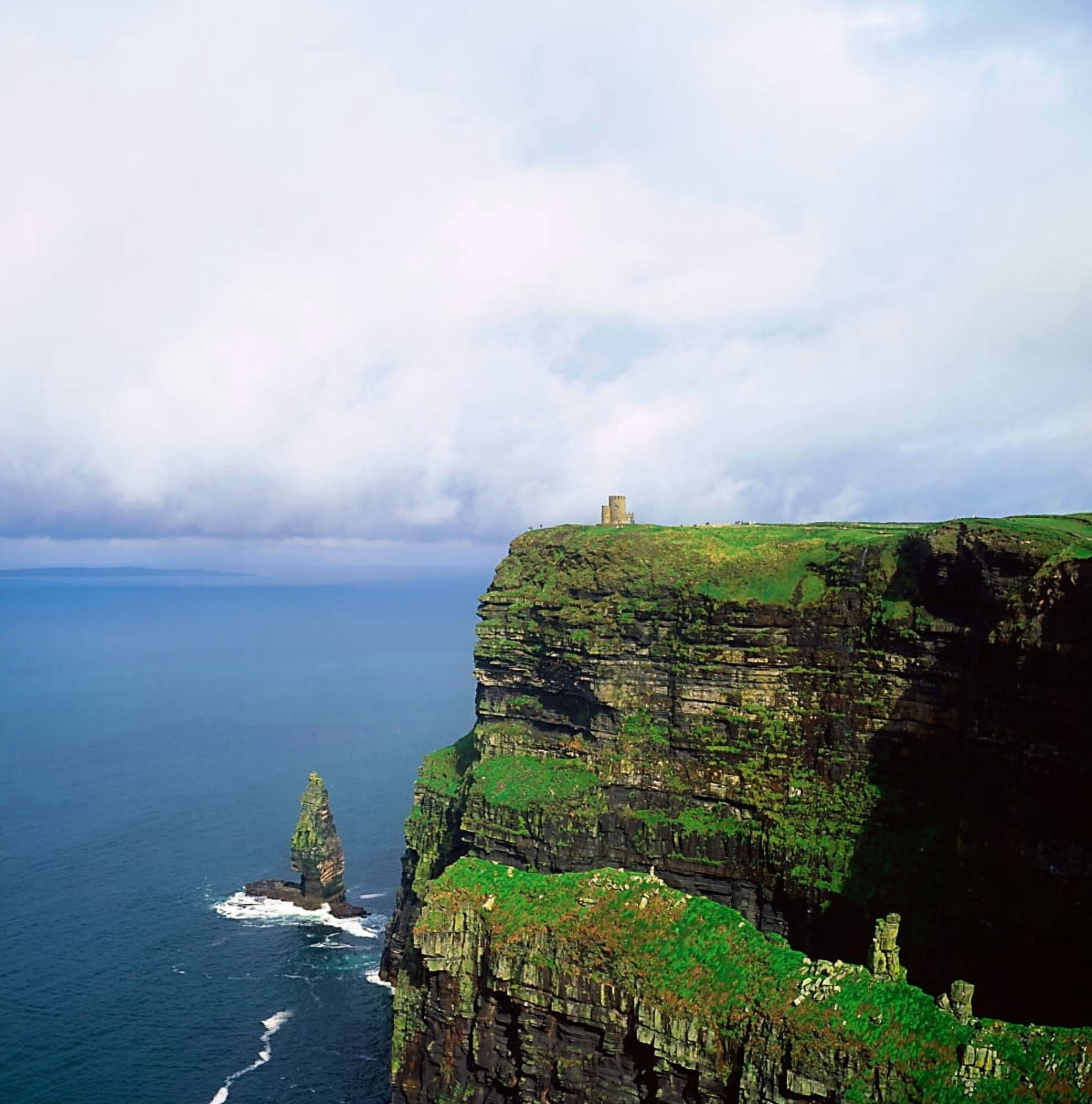 Cliffs Of Moher Co Clare Ireland Canvas Art - The Irish Image Collection Design Pics (15 x 15)