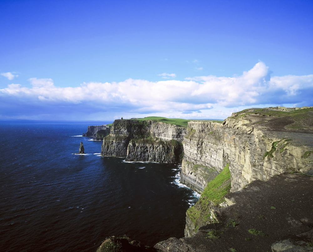 Cliffs Of Moher Co Clare Ireland Canvas Art - The Irish Image Collection Design Pics (17 x 13)
