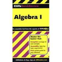 Pre-Owned Cliffsquickreview Algebra I (Paperback) 076456370X 9780764563706
