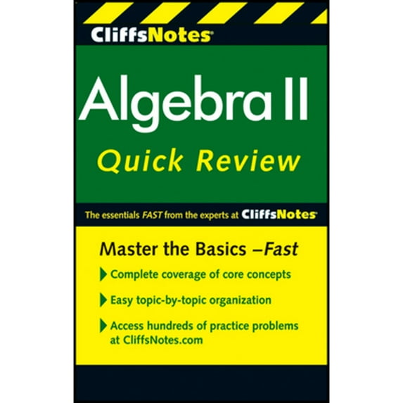 Pre-Owned Algebra II Cliff Notes (Paperback) 0470876344 9780470876343