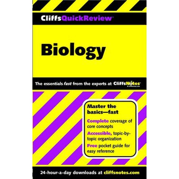 Pre-Owned Cliffs Quick Review Biology (Paperback) 0764563750 9780764563751