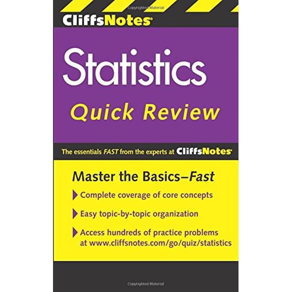 Pre-Owned Cliffsnotes Statistics Quick Review, 2nd Edition (Paperback) 0470902604 9780470902608