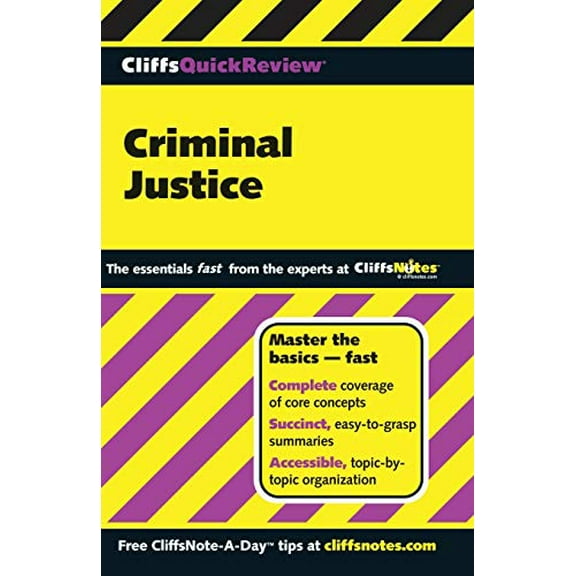 Pre-Owned Cliffsquickreview Criminal Justice (Paperback) 0764585614 9780764585616