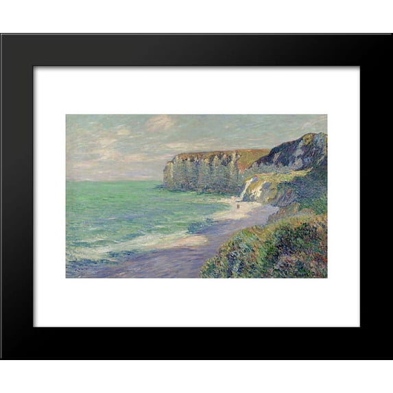 Cliffs at Saint Jouin 20x24 Framed Art Print by Gustave Loiseau