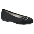 thumbnail image 1 of Cliffs by White Mountain Calming Women's Ballet Flats Color: Black Nylon Size: 10 WIDE, 1 of 4