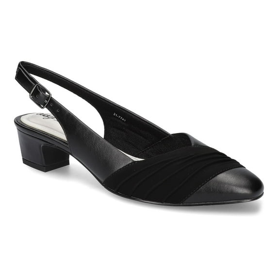 Bates by Easy Street Women's Slingback Pumps Color: Black Size: 8.5 WIDE