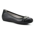 thumbnail image 1 of Cliffs by White Mountain Charmed Women's Ballet Flats Color: Black Smooth Size: 9, 1 of 4