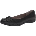 thumbnail image 1 of Cliffs by White Mountain Clara Women's Ballet Flats Color: Black Burnished Smooth Size: 8.5, 1 of 6