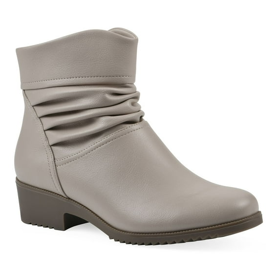 Cliffs by White Mountain Durbon Women's Ankle Boots Color: Lt Taupe Smooth Size: 7.5