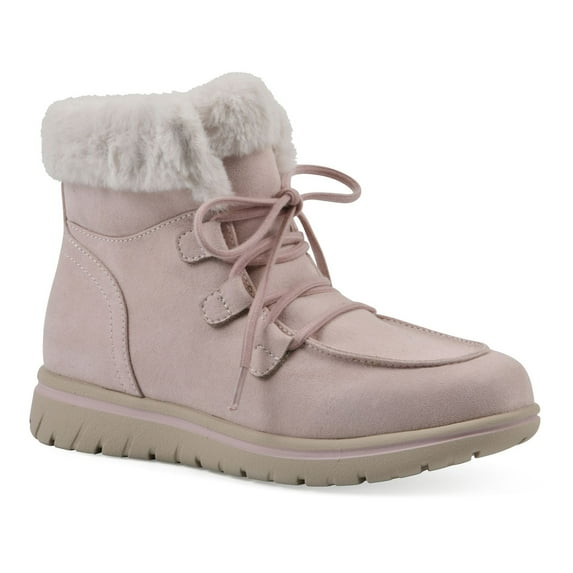 Cliffs by White Mountain Harisson Women's Ankle Boots Color: Pale Pink Fabric Size: 7.5