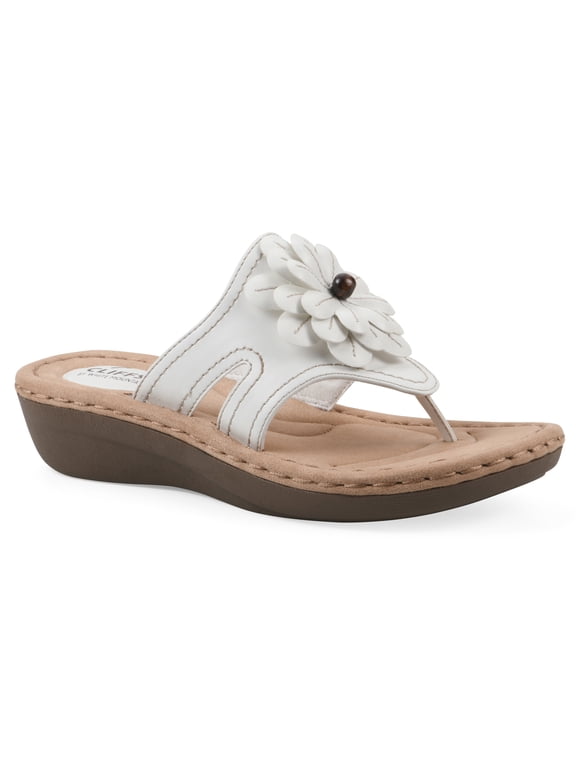 Women's Cashlyn Floral Mini Wedge Sandal - Medium & Wide Width