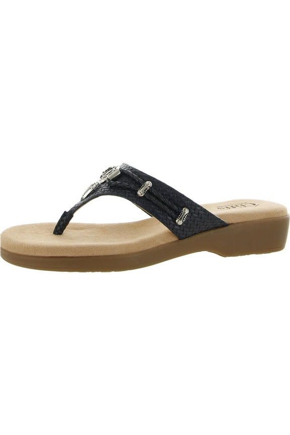 Womens Bailee Embellished Slip On Thong Sandals
