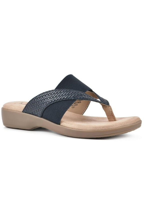 Womens Bumble Woven Slip-On Thong Sandals
