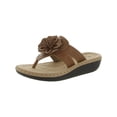 thumbnail image 1 of Cliffs by White Mountain Womens Carnation Faux Leather Slide On Thong Sandals, 1 of 2