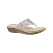 Cliffs by White Mountain Women's Cienna Thong Wedge Sandal