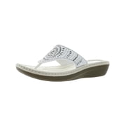 Cliffs by White Mountain Womens Cienna Thong Wedge Sandal