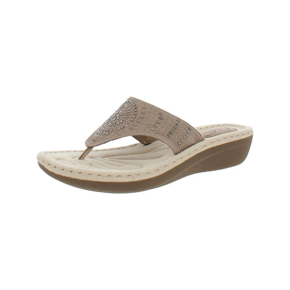 Cliffs by White Mountain Womens Cienna Embellished Wedges