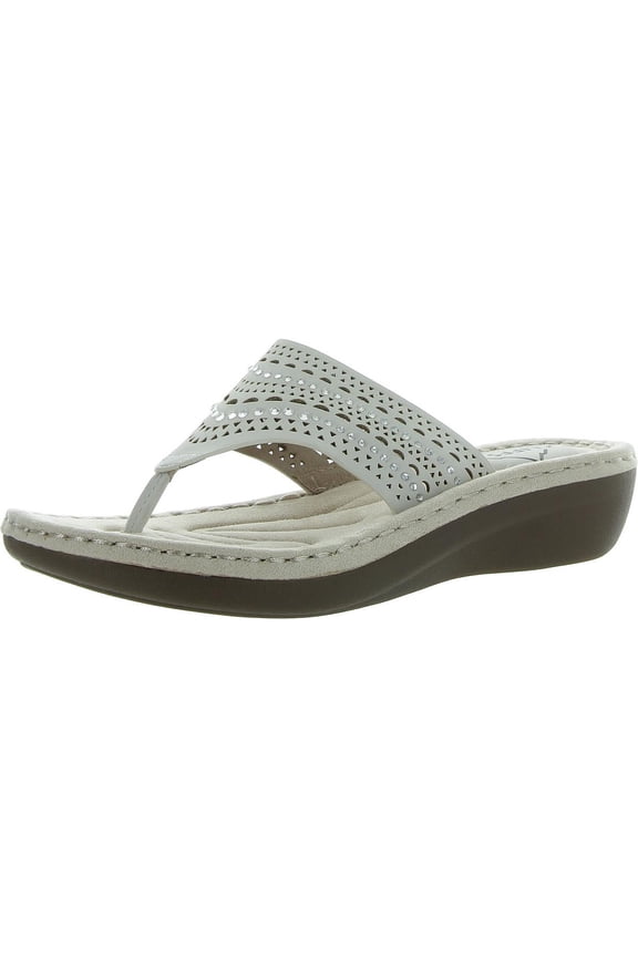 Womens Comate Wedge Thong Flip-Flops