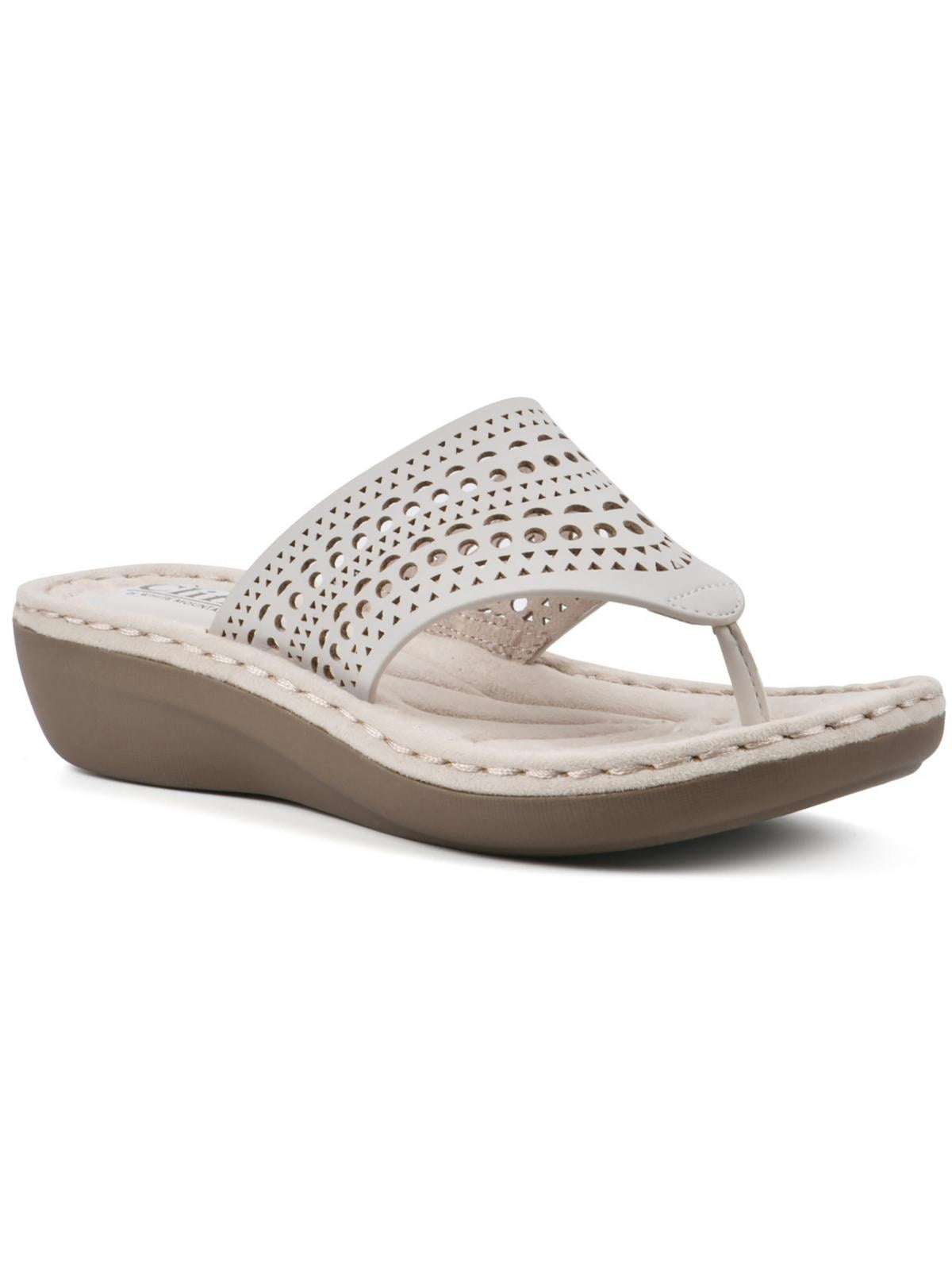 womens slide wedge sandals