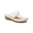 thumbnail image 1 of Cliffs by White Mountain Womens Cynthia  Dressy Floral Design Thong Sandals, 1 of 3