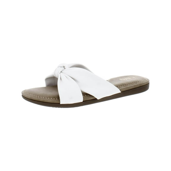 Cliffs by White Mountain Womens FAVORITE Slip On Open Toe Slide Sandals