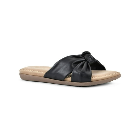 Cliffs by White Mountain Womens FAVORITE Slip On Open Toe Slide Sandals