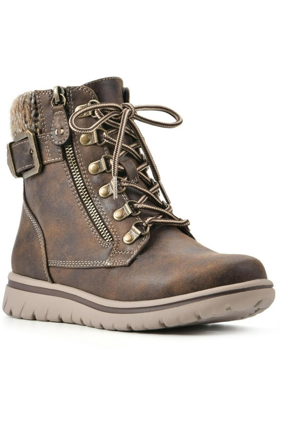 Womens Hearty Faux Suede Winter & Snow Boots