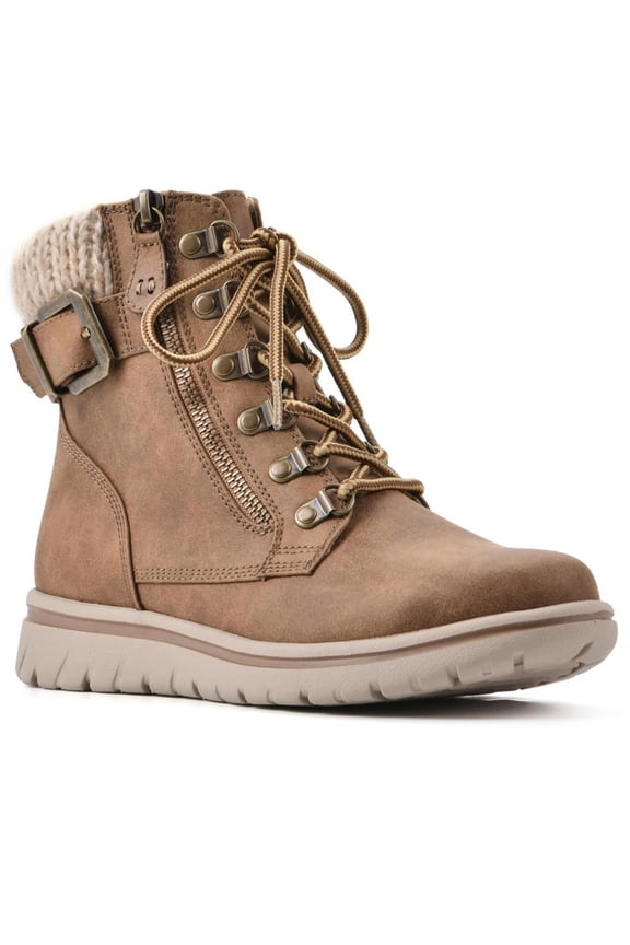 Womens Hearty Faux Suede Winter & Snow Boots