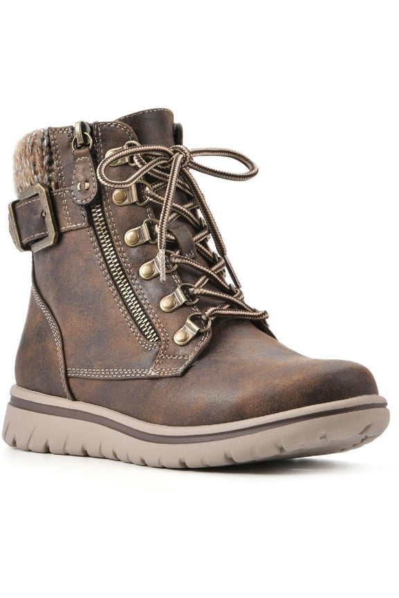 Womens Hearty Faux Suede Winter & Snow Boots