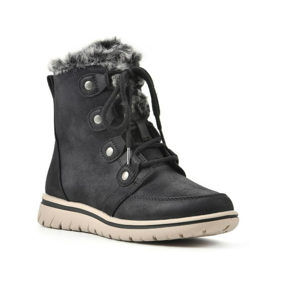 Cliffs by White Mountain Womens Holly Faux Leather Ankle Ankle Boots