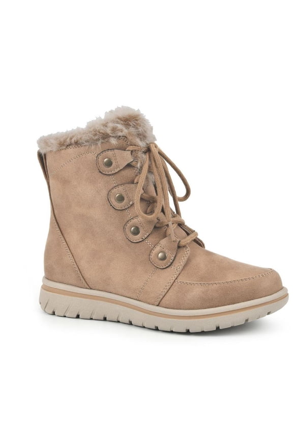 Womens Holly Faux Leather Ankle Ankle Boots