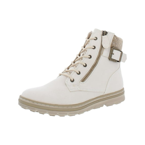 Cliffs by White Mountain Womens Kelsie Faux Leather Sweater Winter Boots