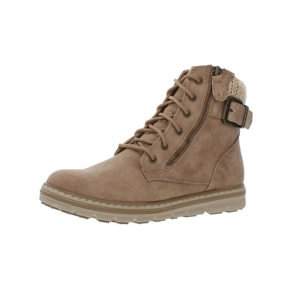 Cliffs by White Mountain Womens Kelsie Zipper Faux Leather Winter Boots