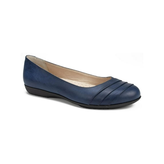 Cliffs by White Mountain Womens Padded Insole Faux Leather Ballet Flats