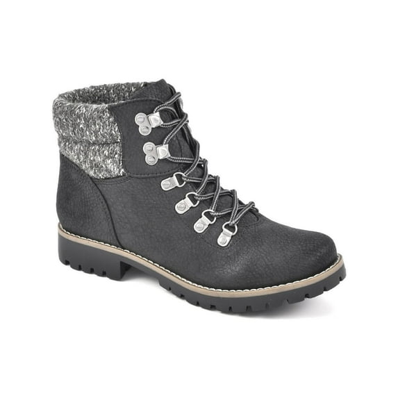 Cliffs by White Mountain Womens Pathfield Leather Lace-Up Ankle Boots