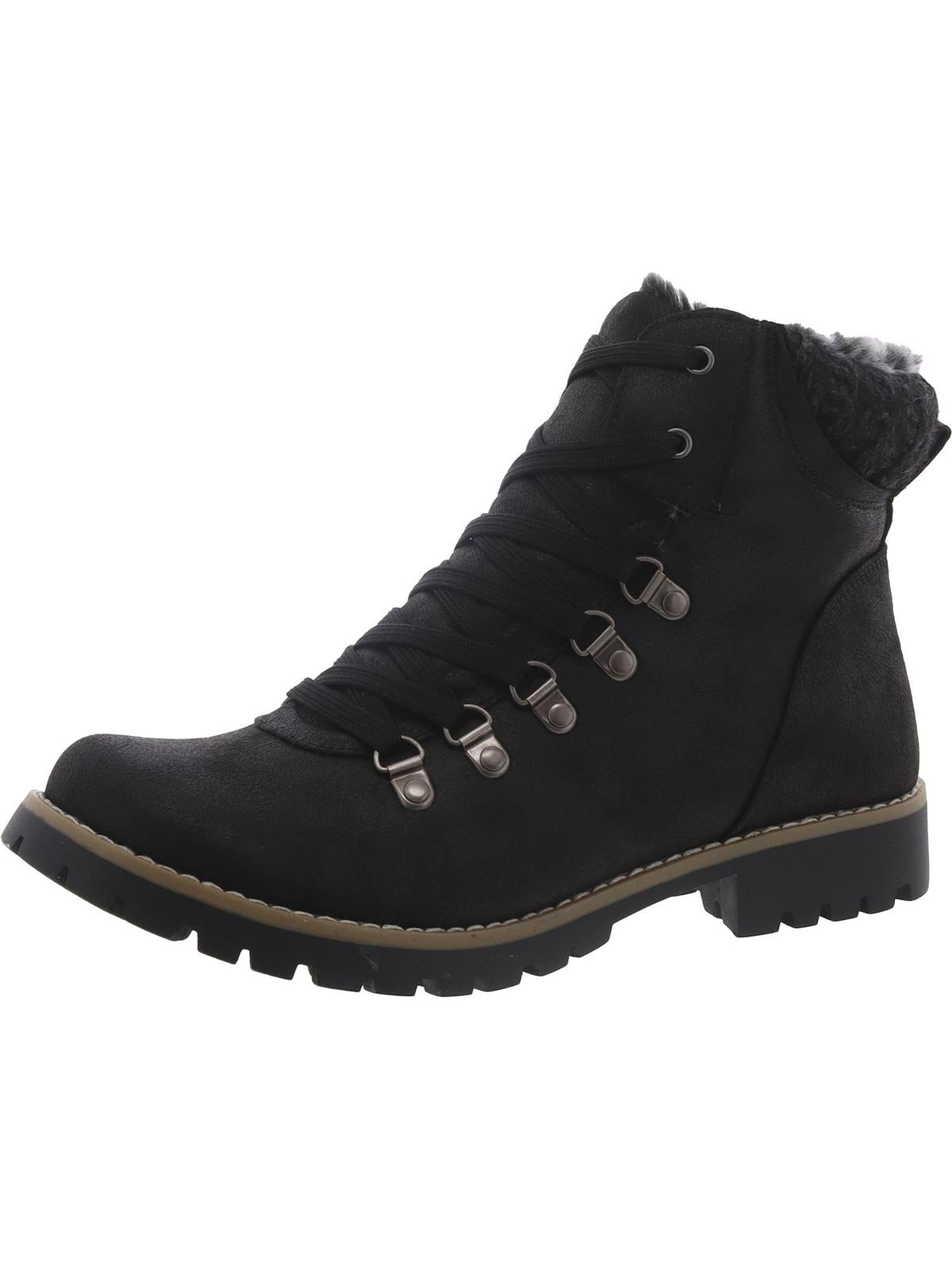 suede lace up combat boots