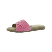 Cliffs by White Mountain Womens Slip On Open Toe Slide Sandals