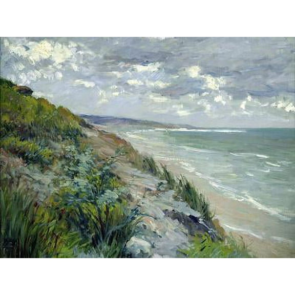 Cliffs by the Sea at Trouville, Scenic Unframed Premium Giclee Print Wall Art by Gustave Caillebotte Sold by Art.Com