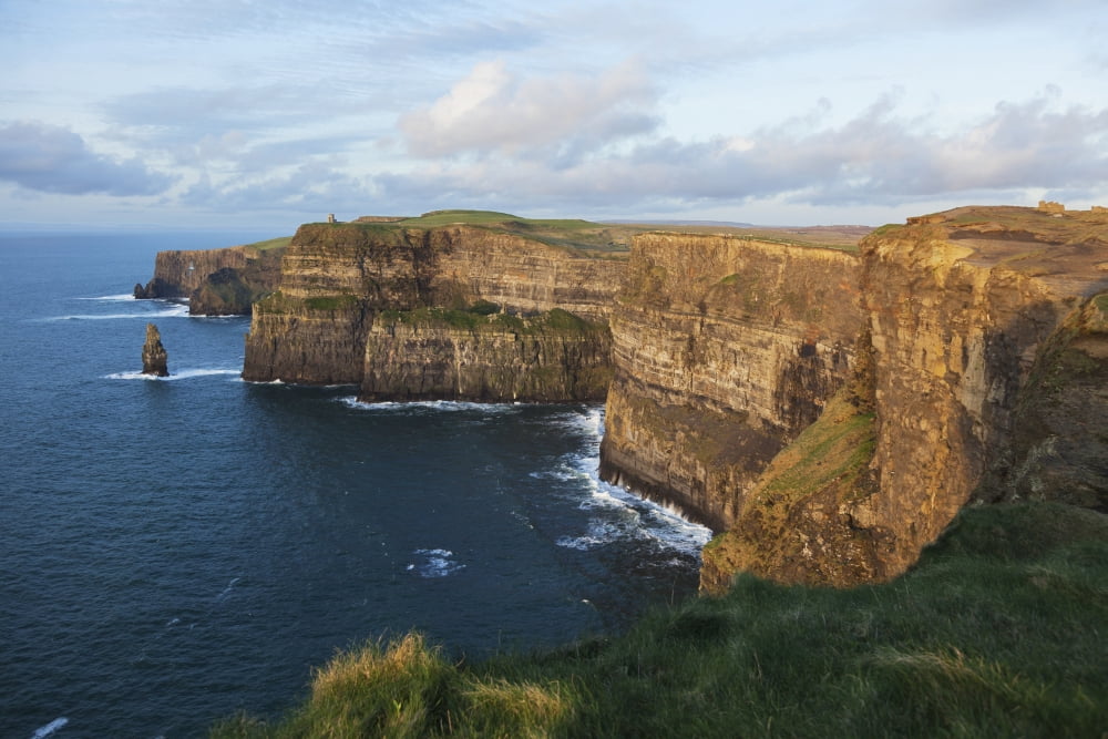 Cliffs of Moher County Clare Ireland Canvas Art - Carl Bruemmer Design Pics (19 x 12)