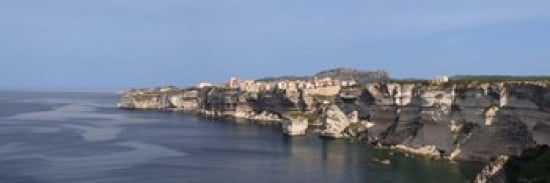 Cliffs on the coast Bonifacio Corsica France Canvas Art - Panoramic Images (36 x 12)