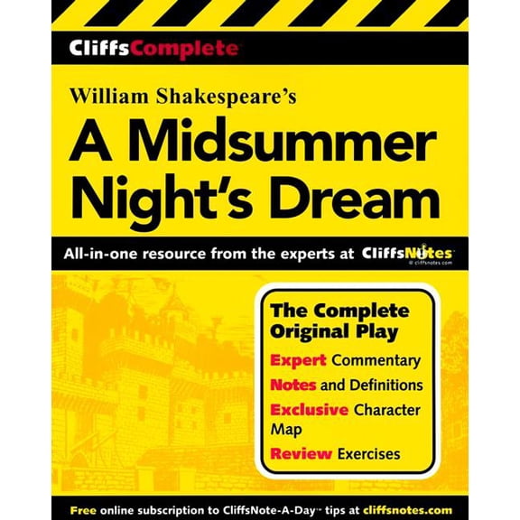 Pre-Owned CliffsComplete Shakespeare's A Midsummer Night's Dream (Paperback) by William Shakespeare