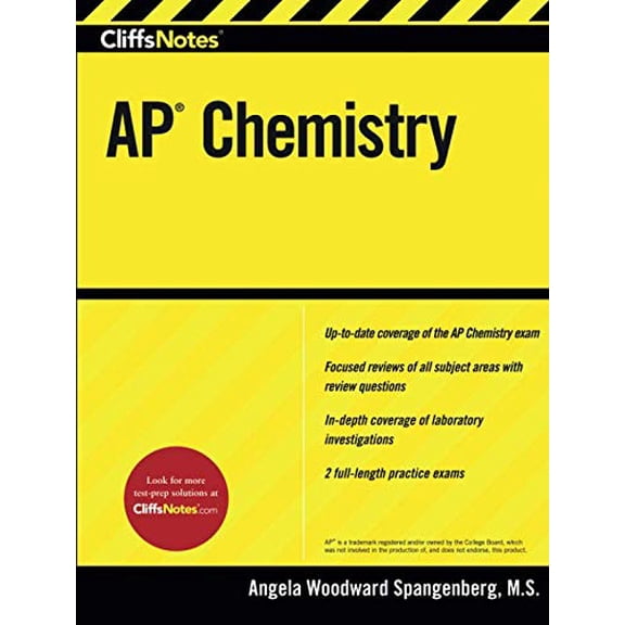 Pre-Owned Cliffsnotes AP Chemistry (Paperback) 0544370007 9780544370005