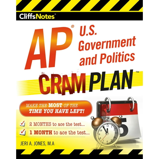 CliffsNotes AP U.S. Government and Politics Cram Plan - Walmart.com