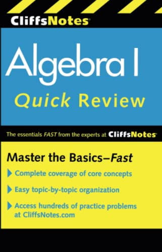 Pre-Owned Cliffsnotes Algebra I Quick Review, 2nd Edition (Paperback ...