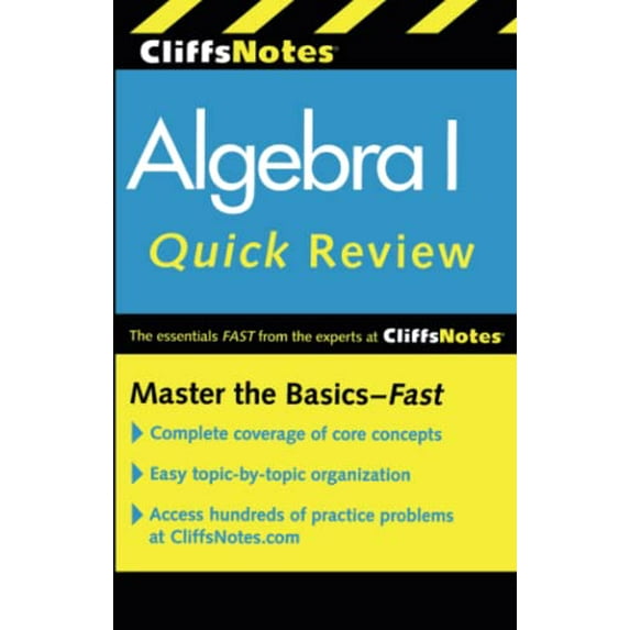 Pre-Owned Cliffsnotes Algebra I Quick Review, 2nd Edition (Paperback) 0470880287 9780470880289