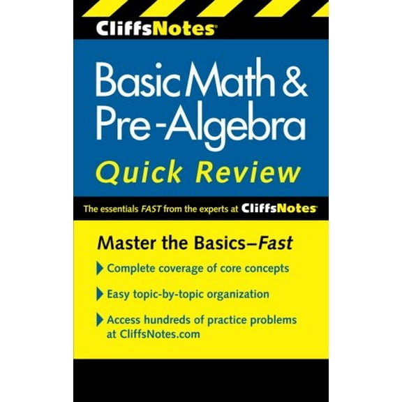 Pre-Owned CliffsNotes Basic Math and Pre-Algebra Quick Review: 2nd Edition (Cliffs Quick Review (Paperback)) Paperback