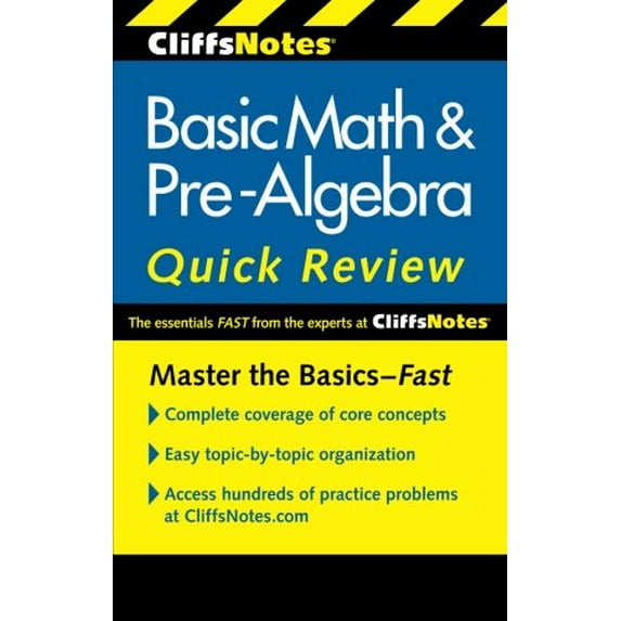Pre-Owned CliffsNotes Basic Math and Pre-Algebra Quick Review: 2nd Edition (Cliffs Quick Review (Paperback)) Paperback