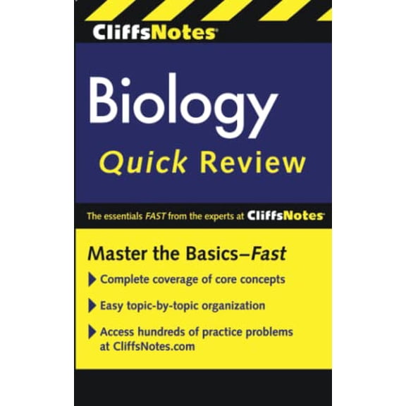 Pre-Owned Cliffsnotes Biology Quick Review Second Edition (Paperback) 0544331672 9780544331679